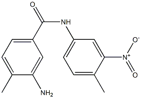 3-amino-4-methyl-N-(4-methyl-3-nitrophenyl)benzamide 化学構造式