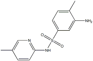 3-amino-4-methyl-N-(5-methylpyridin-2-yl)benzene-1-sulfonamide 结构式