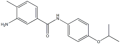 3-amino-4-methyl-N-[4-(propan-2-yloxy)phenyl]benzamide Struktur