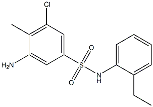 3-amino-5-chloro-N-(2-ethylphenyl)-4-methylbenzene-1-sulfonamide