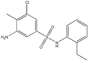  3-amino-5-chloro-N-(2-ethylphenyl)-4-methylbenzene-1-sulfonamide