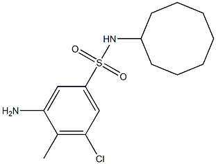 3-amino-5-chloro-N-cyclooctyl-4-methylbenzene-1-sulfonamide