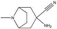 3-amino-8-methyl-8-azabicyclo[3.2.1]octane-3-carbonitrile Structure