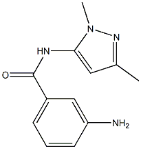 3-amino-N-(1,3-dimethyl-1H-pyrazol-5-yl)benzamide 结构式