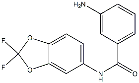 3-amino-N-(2,2-difluoro-2H-1,3-benzodioxol-5-yl)benzamide 化学構造式