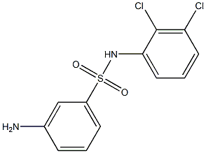 3-amino-N-(2,3-dichlorophenyl)benzene-1-sulfonamide 化学構造式