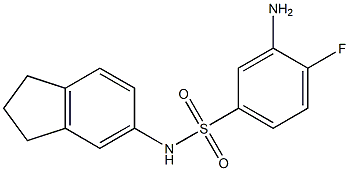 3-amino-N-(2,3-dihydro-1H-inden-5-yl)-4-fluorobenzene-1-sulfonamide