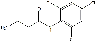 3-amino-N-(2,4,6-trichlorophenyl)propanamide,,结构式