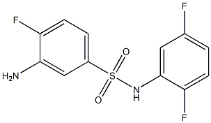 3-amino-N-(2,5-difluorophenyl)-4-fluorobenzene-1-sulfonamide,,结构式