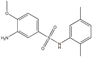 3-amino-N-(2,5-dimethylphenyl)-4-methoxybenzene-1-sulfonamide Struktur