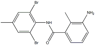 3-amino-N-(2,6-dibromo-4-methylphenyl)-2-methylbenzamide Structure