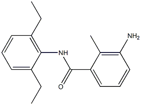 3-amino-N-(2,6-diethylphenyl)-2-methylbenzamide 结构式