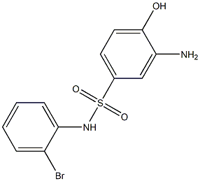 3-amino-N-(2-bromophenyl)-4-hydroxybenzene-1-sulfonamide,,结构式