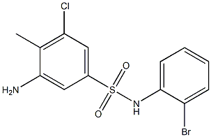 3-amino-N-(2-bromophenyl)-5-chloro-4-methylbenzene-1-sulfonamide Structure