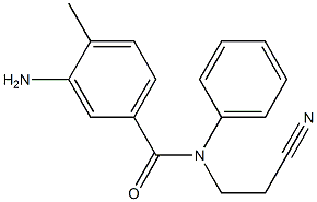 3-amino-N-(2-cyanoethyl)-4-methyl-N-phenylbenzamide|