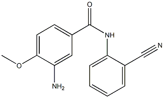 3-amino-N-(2-cyanophenyl)-4-methoxybenzamide 结构式