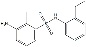 3-amino-N-(2-ethylphenyl)-2-methylbenzene-1-sulfonamide Structure