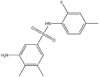 3-amino-N-(2-fluoro-4-methylphenyl)-4,5-dimethylbenzene-1-sulfonamide