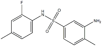 3-amino-N-(2-fluoro-4-methylphenyl)-4-methylbenzene-1-sulfonamide