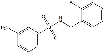 3-amino-N-(2-fluorobenzyl)benzenesulfonamide