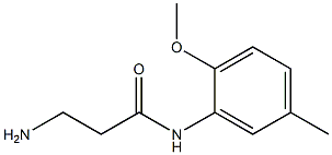 3-amino-N-(2-methoxy-5-methylphenyl)propanamide Struktur