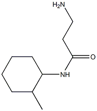 3-amino-N-(2-methylcyclohexyl)propanamide 结构式