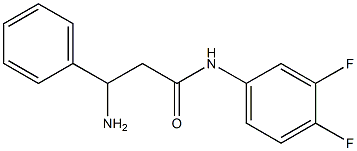 3-amino-N-(3,4-difluorophenyl)-3-phenylpropanamide