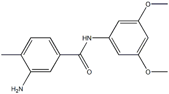 3-amino-N-(3,5-dimethoxyphenyl)-4-methylbenzamide,,结构式