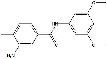 3-amino-N-(3,5-dimethoxyphenyl)-4-methylbenzamide 化学構造式