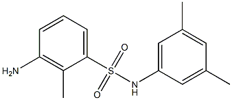 3-amino-N-(3,5-dimethylphenyl)-2-methylbenzene-1-sulfonamide,,结构式