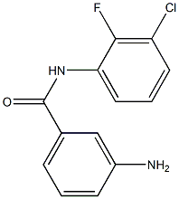 3-amino-N-(3-chloro-2-fluorophenyl)benzamide Struktur