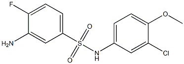 3-amino-N-(3-chloro-4-methoxyphenyl)-4-fluorobenzene-1-sulfonamide