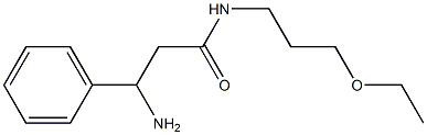 3-amino-N-(3-ethoxypropyl)-3-phenylpropanamide