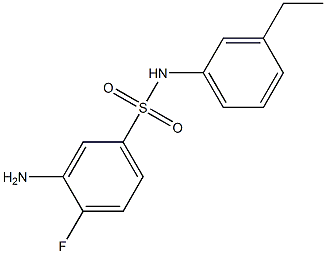 3-amino-N-(3-ethylphenyl)-4-fluorobenzene-1-sulfonamide