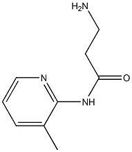 3-amino-N-(3-methylpyridin-2-yl)propanamide 结构式
