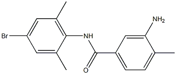 3-amino-N-(4-bromo-2,6-dimethylphenyl)-4-methylbenzamide,,结构式