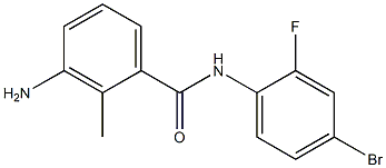 3-amino-N-(4-bromo-2-fluorophenyl)-2-methylbenzamide Structure
