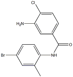 3-amino-N-(4-bromo-2-methylphenyl)-4-chlorobenzamide,,结构式