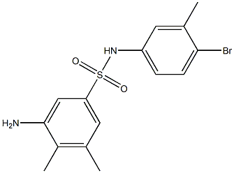 3-amino-N-(4-bromo-3-methylphenyl)-4,5-dimethylbenzene-1-sulfonamide