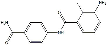3-amino-N-(4-carbamoylphenyl)-2-methylbenzamide