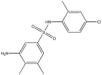 3-amino-N-(4-chloro-2-methylphenyl)-4,5-dimethylbenzene-1-sulfonamide