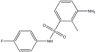 3-amino-N-(4-fluorophenyl)-2-methylbenzene-1-sulfonamide