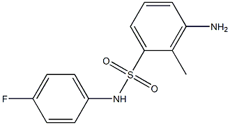  3-amino-N-(4-fluorophenyl)-2-methylbenzene-1-sulfonamide