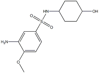 3-amino-N-(4-hydroxycyclohexyl)-4-methoxybenzene-1-sulfonamide Structure