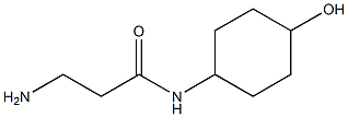 3-amino-N-(4-hydroxycyclohexyl)propanamide Struktur
