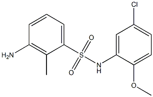 3-amino-N-(5-chloro-2-methoxyphenyl)-2-methylbenzene-1-sulfonamide Structure