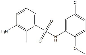  3-amino-N-(5-chloro-2-methoxyphenyl)-2-methylbenzene-1-sulfonamide