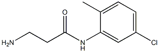 3-amino-N-(5-chloro-2-methylphenyl)propanamide Structure