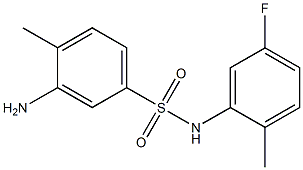 3-amino-N-(5-fluoro-2-methylphenyl)-4-methylbenzene-1-sulfonamide 结构式