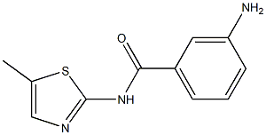 3-amino-N-(5-methyl-1,3-thiazol-2-yl)benzamide Structure